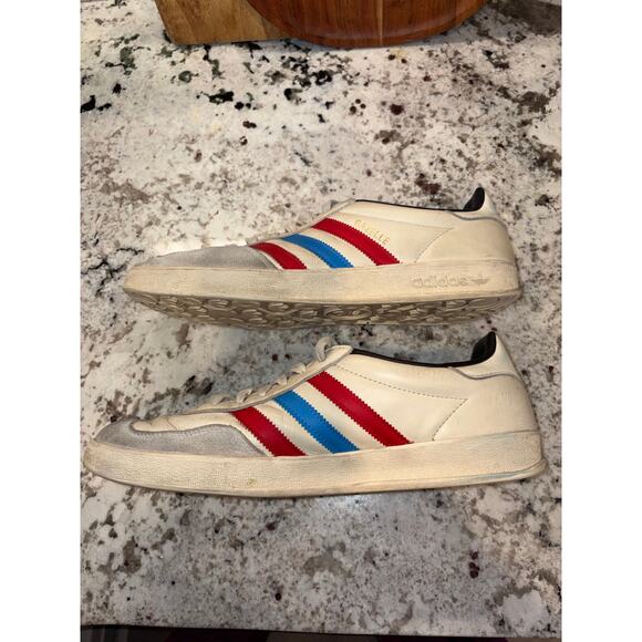 Adidas Gazelle 3-Stripe Casual Retro Sneakers Men’s Sz 11 Red White and Blue main image 11